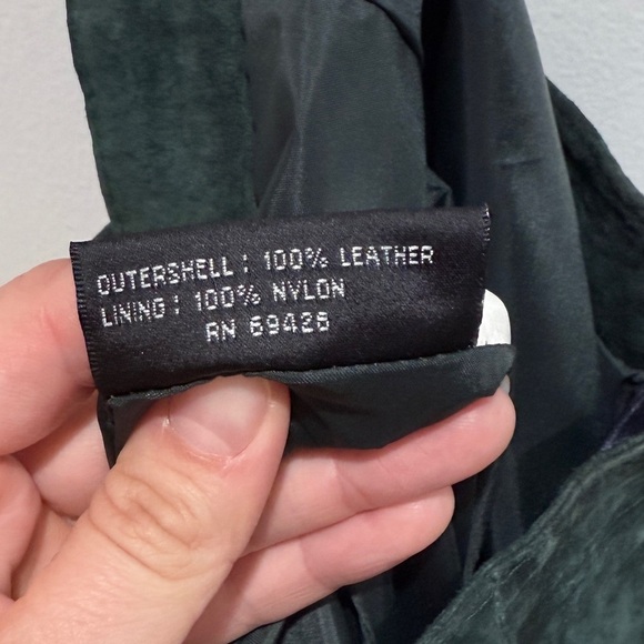 Wilsons Leather Suede Mini Skirt Sz 6 Emerald Green Fall Staple Classic Y2K 90s - Picture 11 of 12